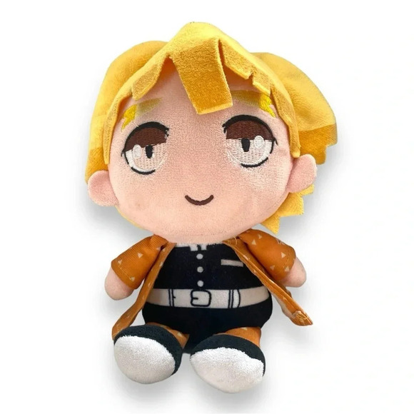 Bandai 8” Chibi Plush Demon Slayer Kimetsu no Yaiba Zenitsu Agatsuma -Plush Toy - Picture 5 of 7
